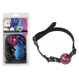 1 1/2 In Purple Ball Gag W/ Buckle