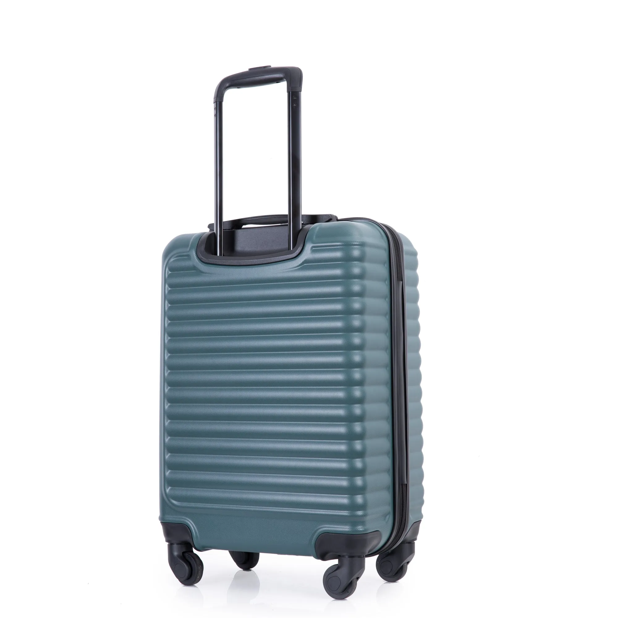 20" Carry on Luggage Lightweight Suitcase, Spinner Wheels, Green