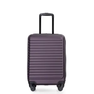 20" Carry on Luggage Lightweight Suitcase, Spinner Wheels, Purple