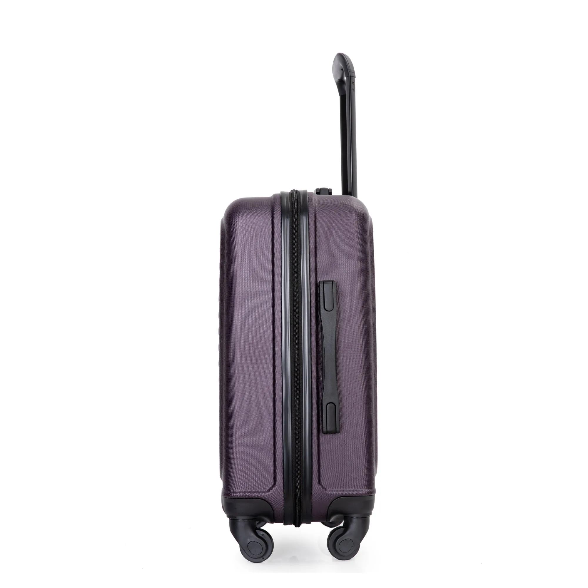 20" Carry on Luggage Lightweight Suitcase, Spinner Wheels, Purple