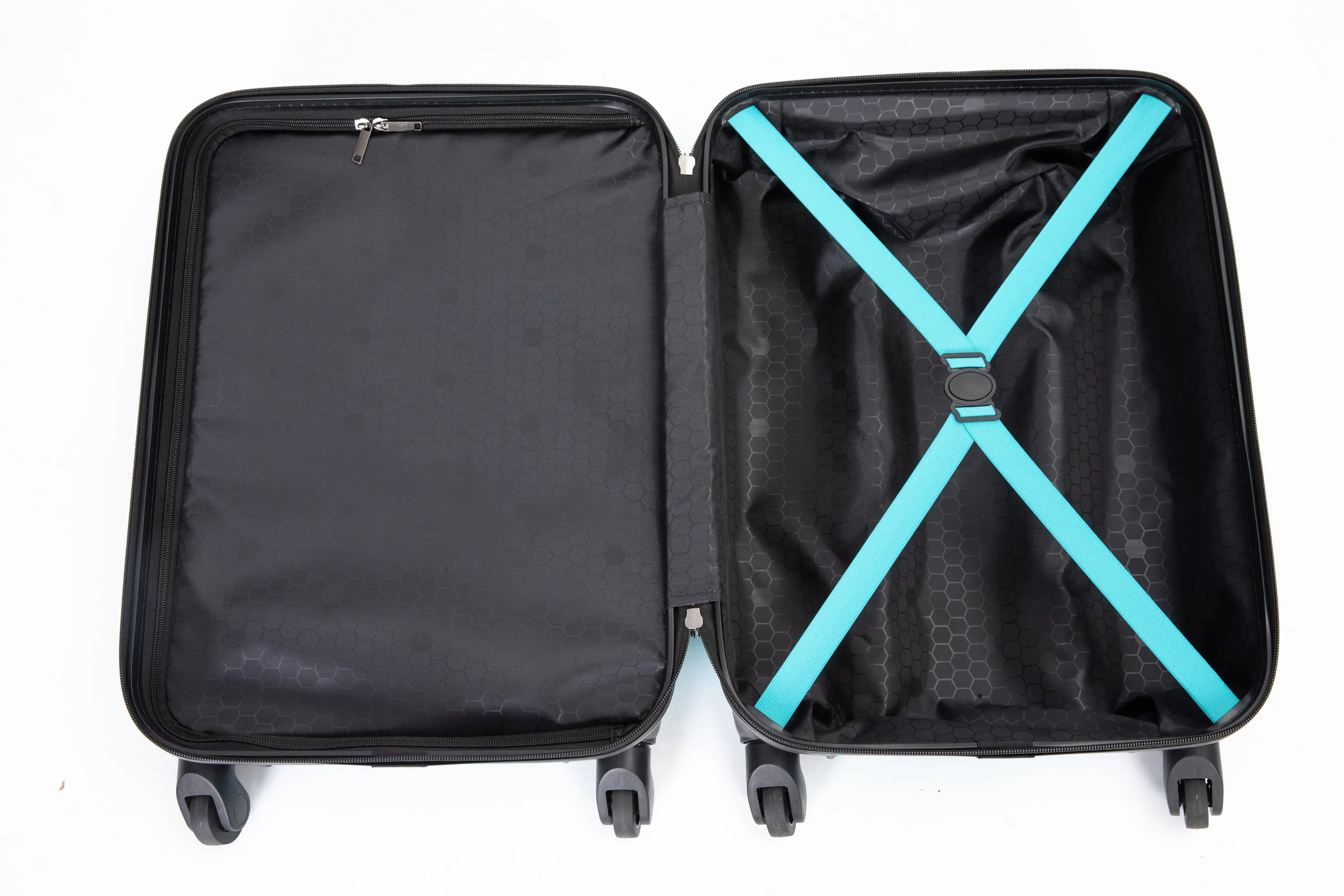 20" Carry on Luggage Lightweight Suitcase, Spinner Wheels, Turquoise