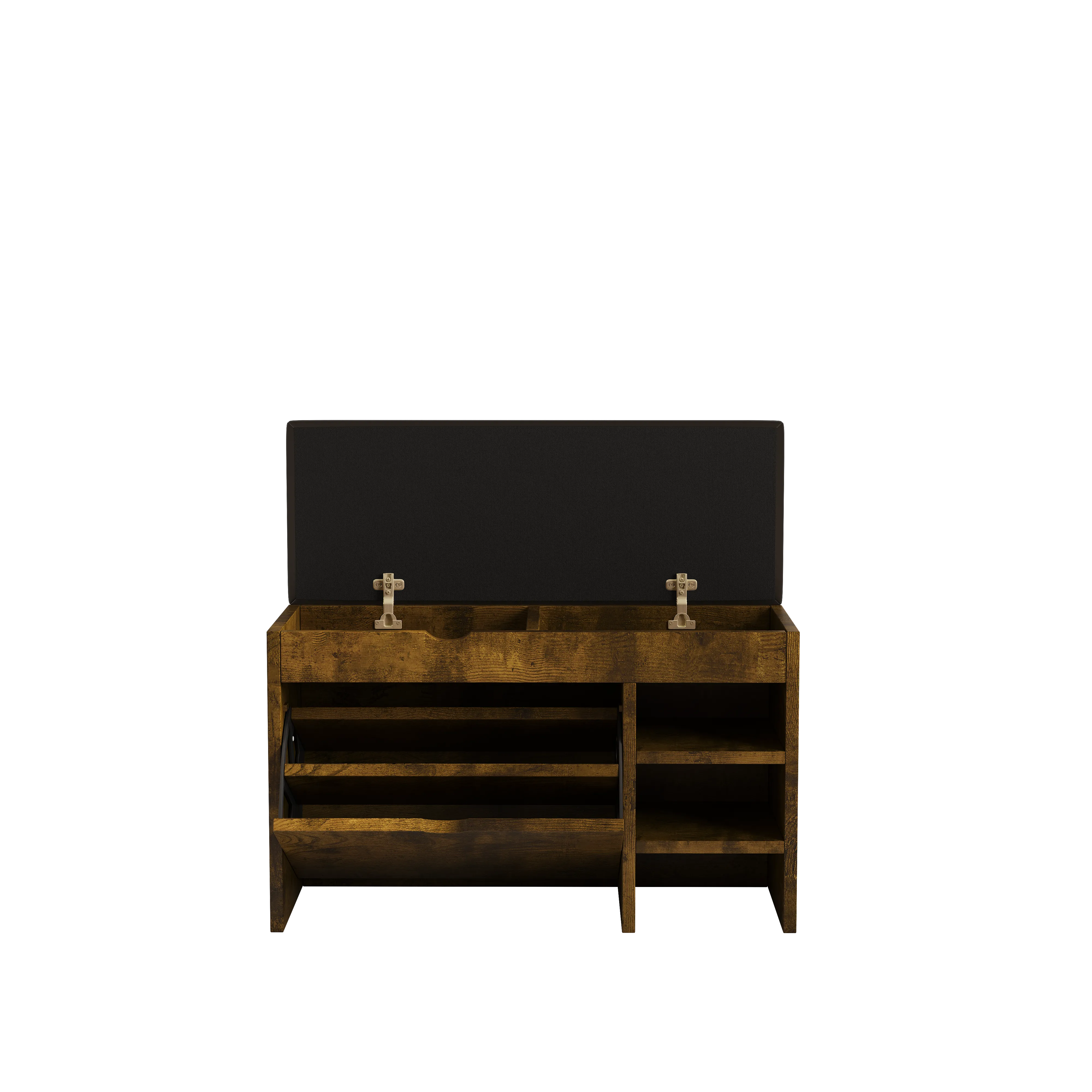 2406 Black brown shoe stool, soft cushion, soft and comfortable, can be placed in the doorway, bedroom and other scenes