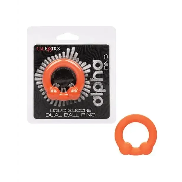 Alpha Liquid Silicone Dual Ball Ring