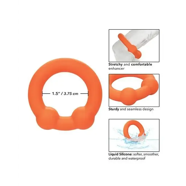 Alpha Liquid Silicone Dual Ball Ring