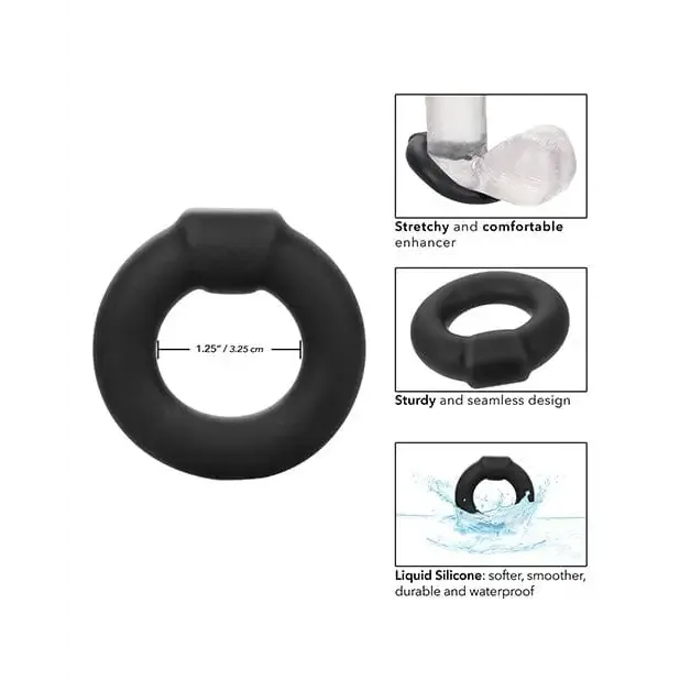 Alpha Liquid Silicone Optimum Ring - Black