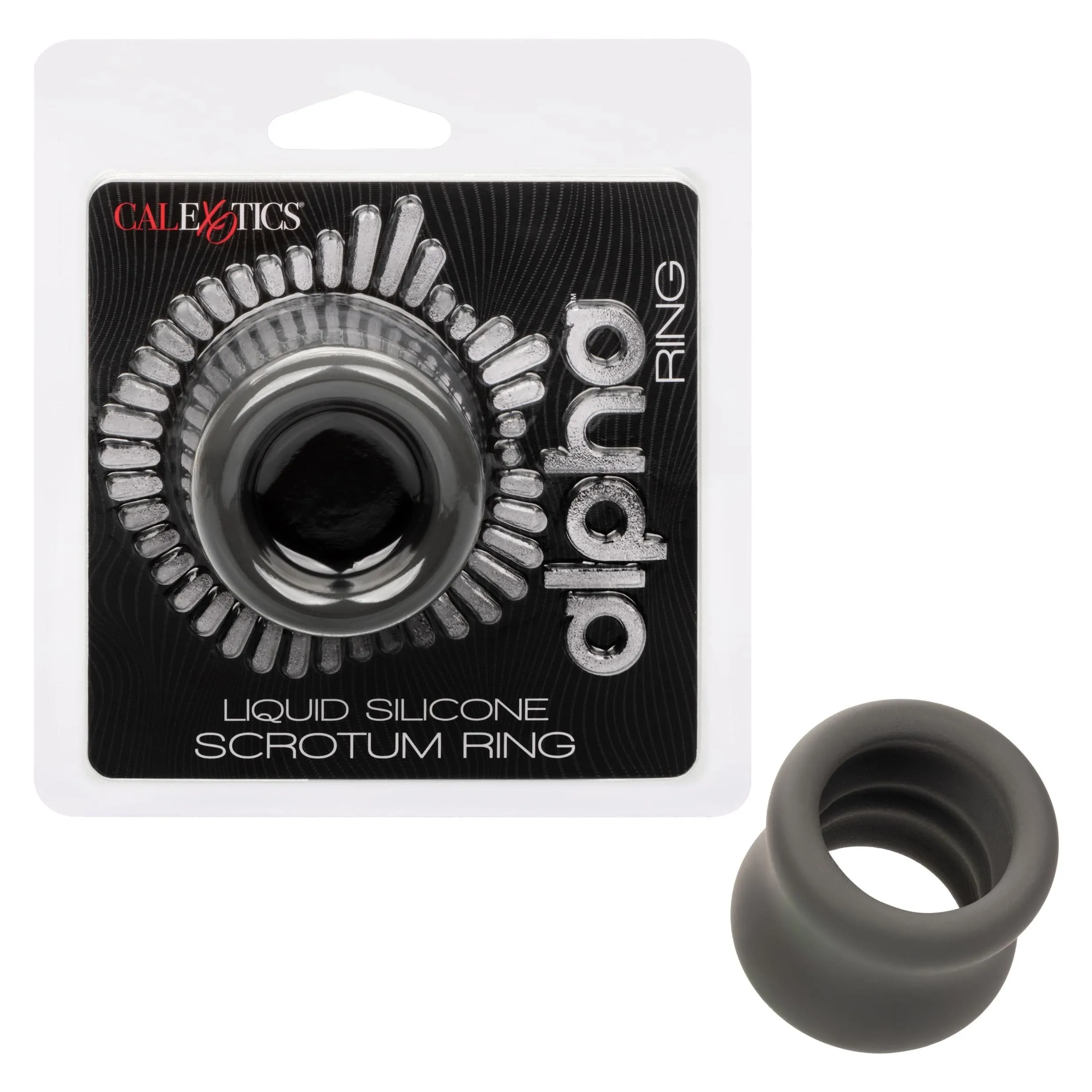 Alpha Liquid Silicone Scrotum Ring - Gray