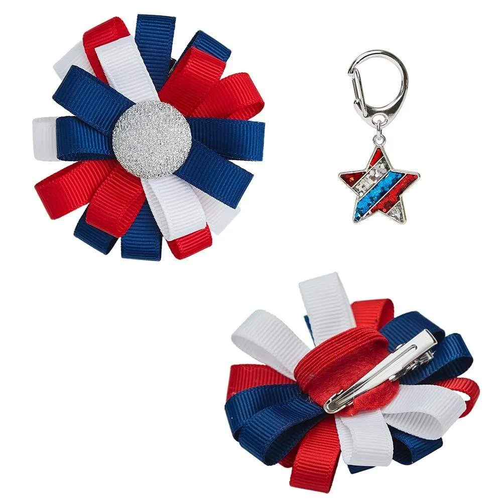 American Flag Collar Accessory Set