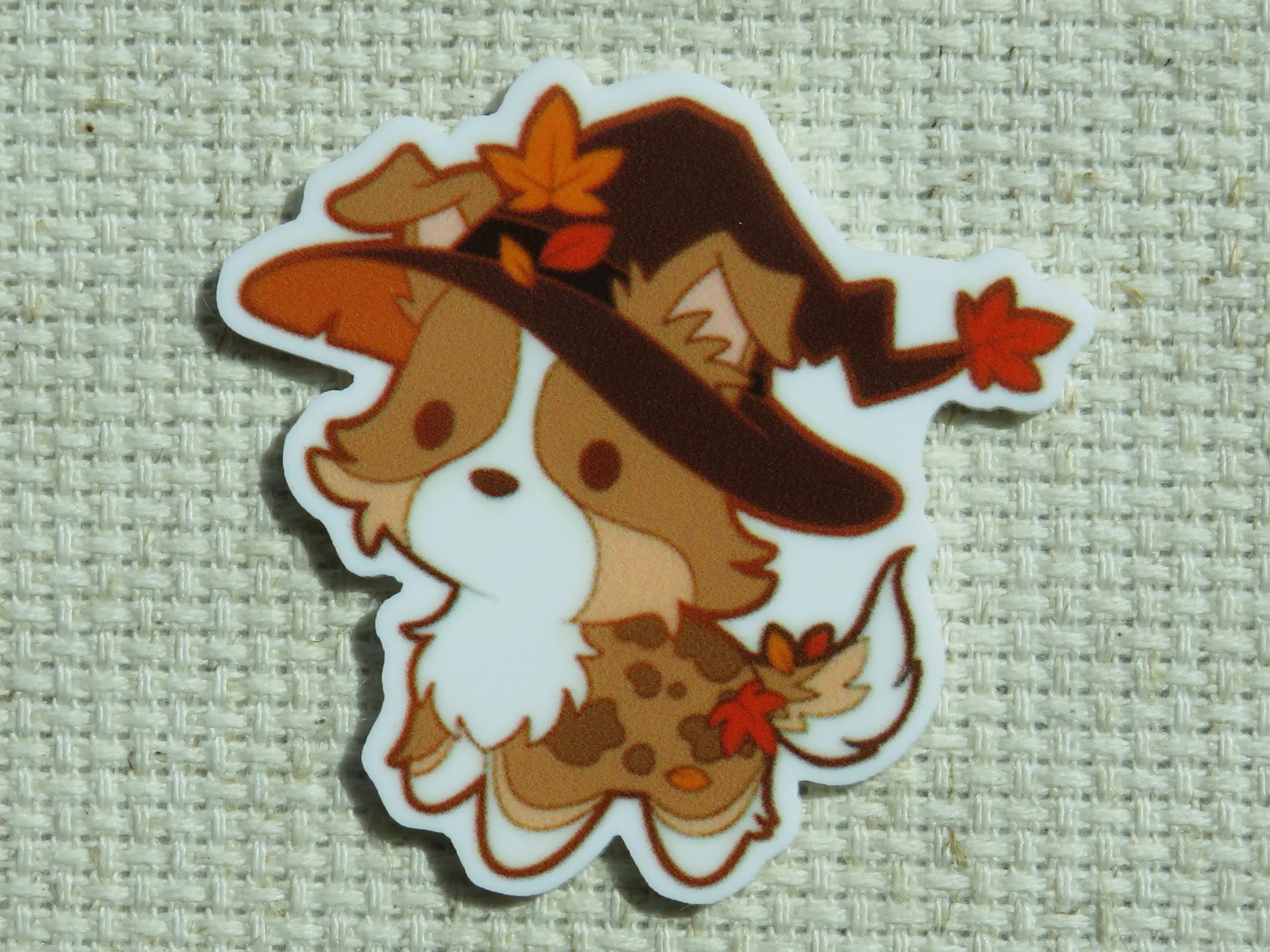 Autumn Dog Needle Minder, Cover Minder, Magnet