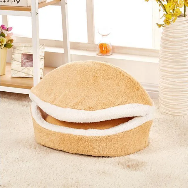 Burger Bun Shaped pet bed/