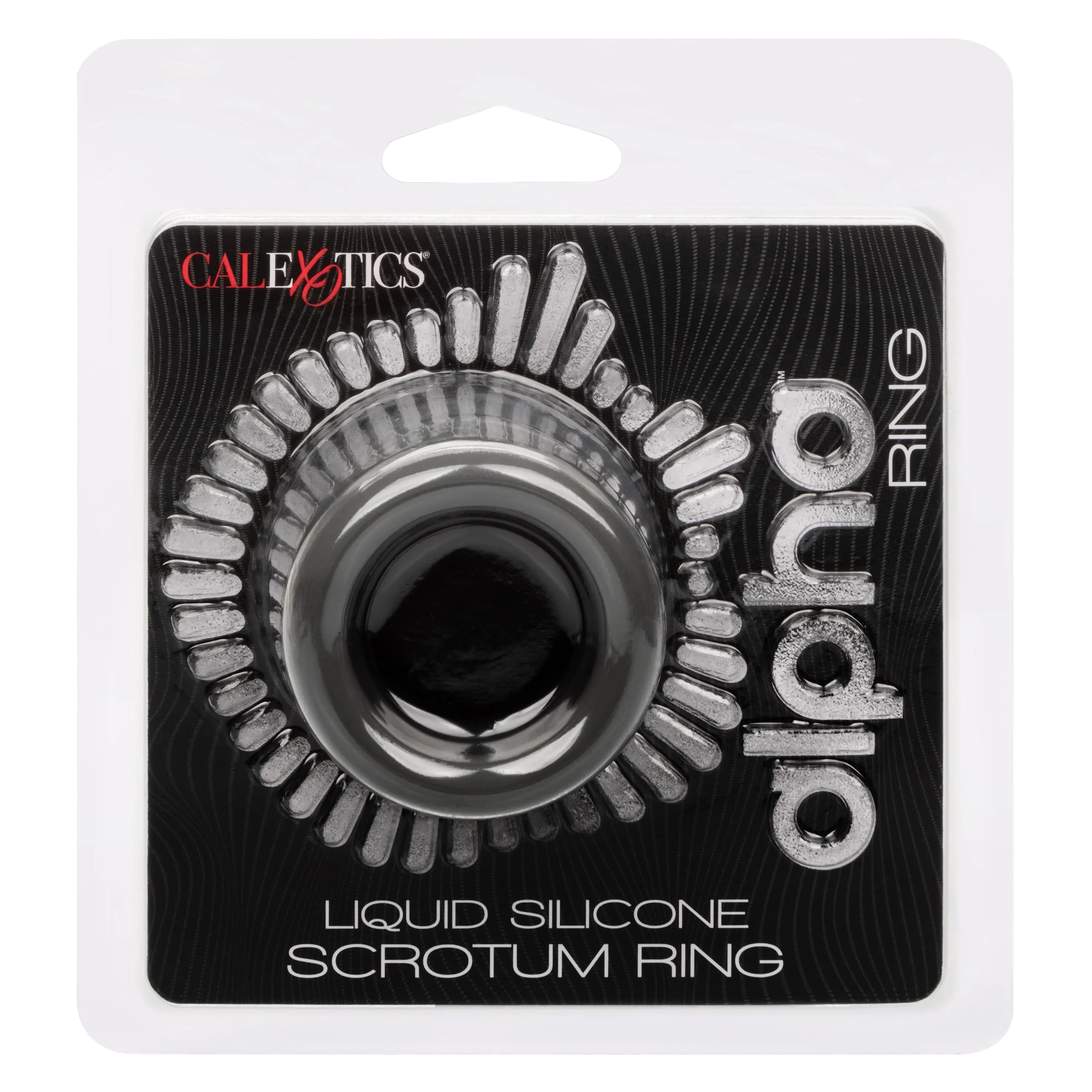 California Exotics - Alpha Liquid Silicone Scrotum Cock Ring (Gray)