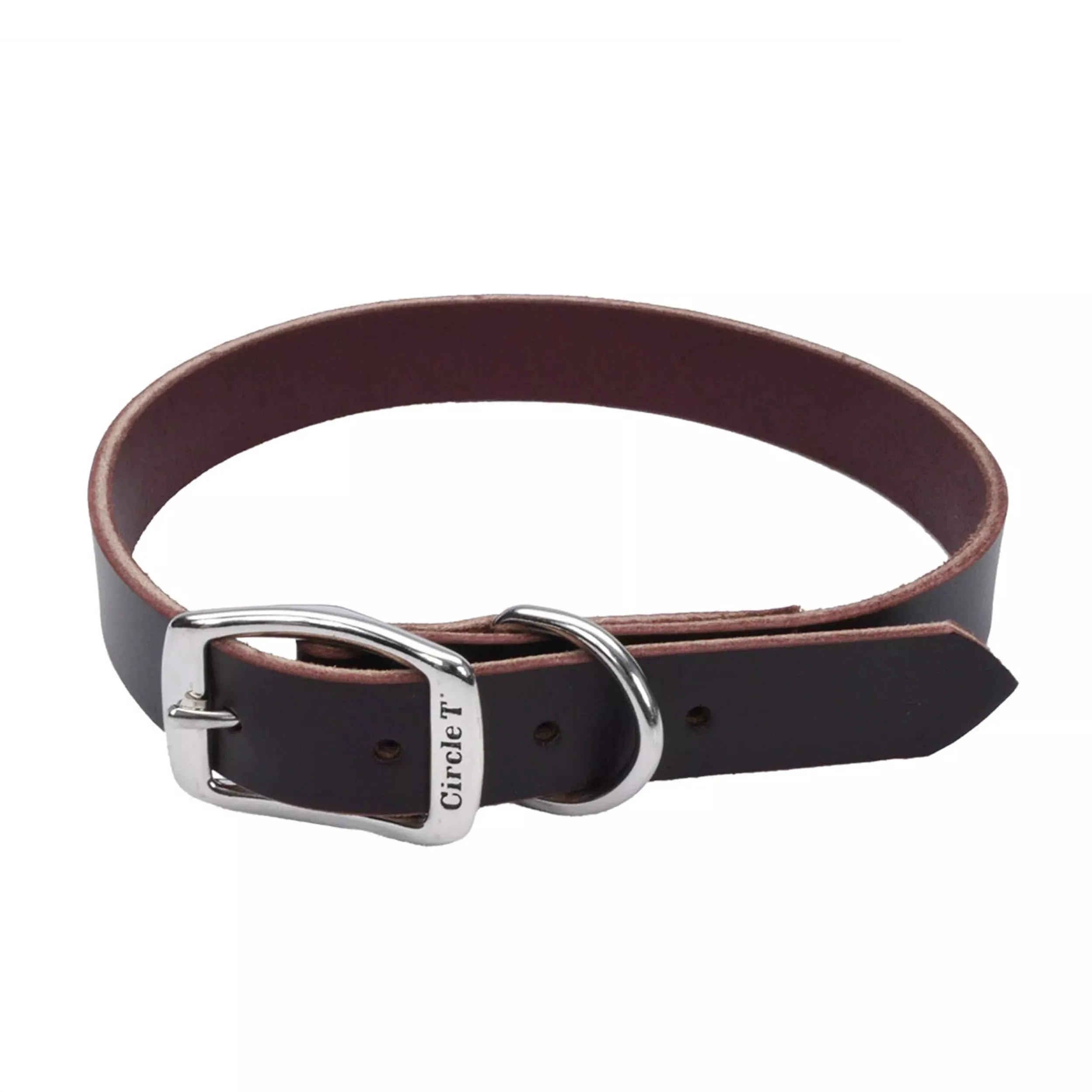 Coastal Pet Products Circle T Latigo Leather Town Dog Collar