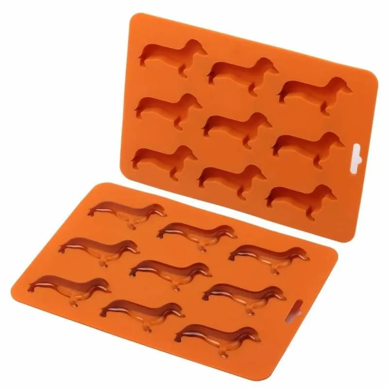 Dachshund Dog Shaped Ice Cube Tray