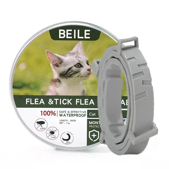 Dog anti Flea and Tick Collars,Pet 8Month Protection Adjustable Collar for Large Dog Puppy Cat, Dogs Accessories