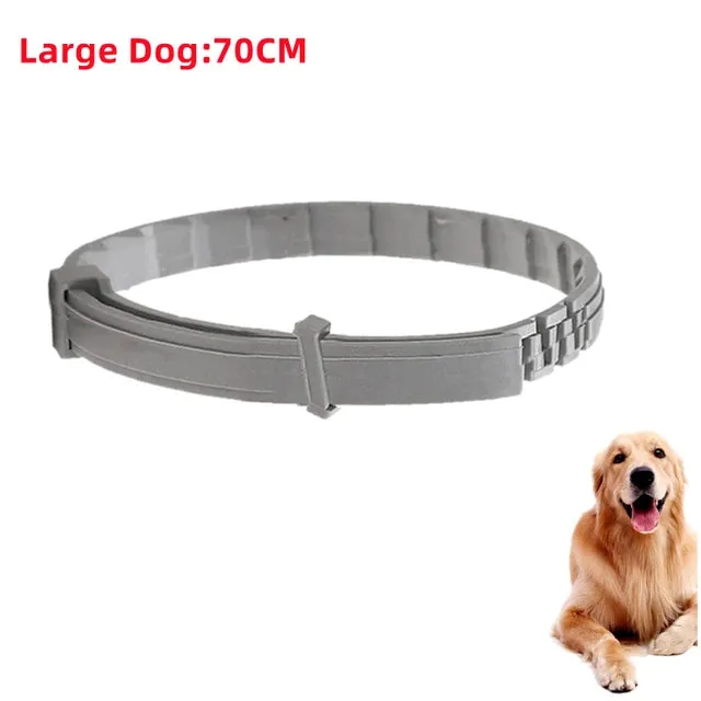 Dog anti Flea and Tick Collars,Pet 8Month Protection Adjustable Collar for Large Dog Puppy Cat, Dogs Accessories