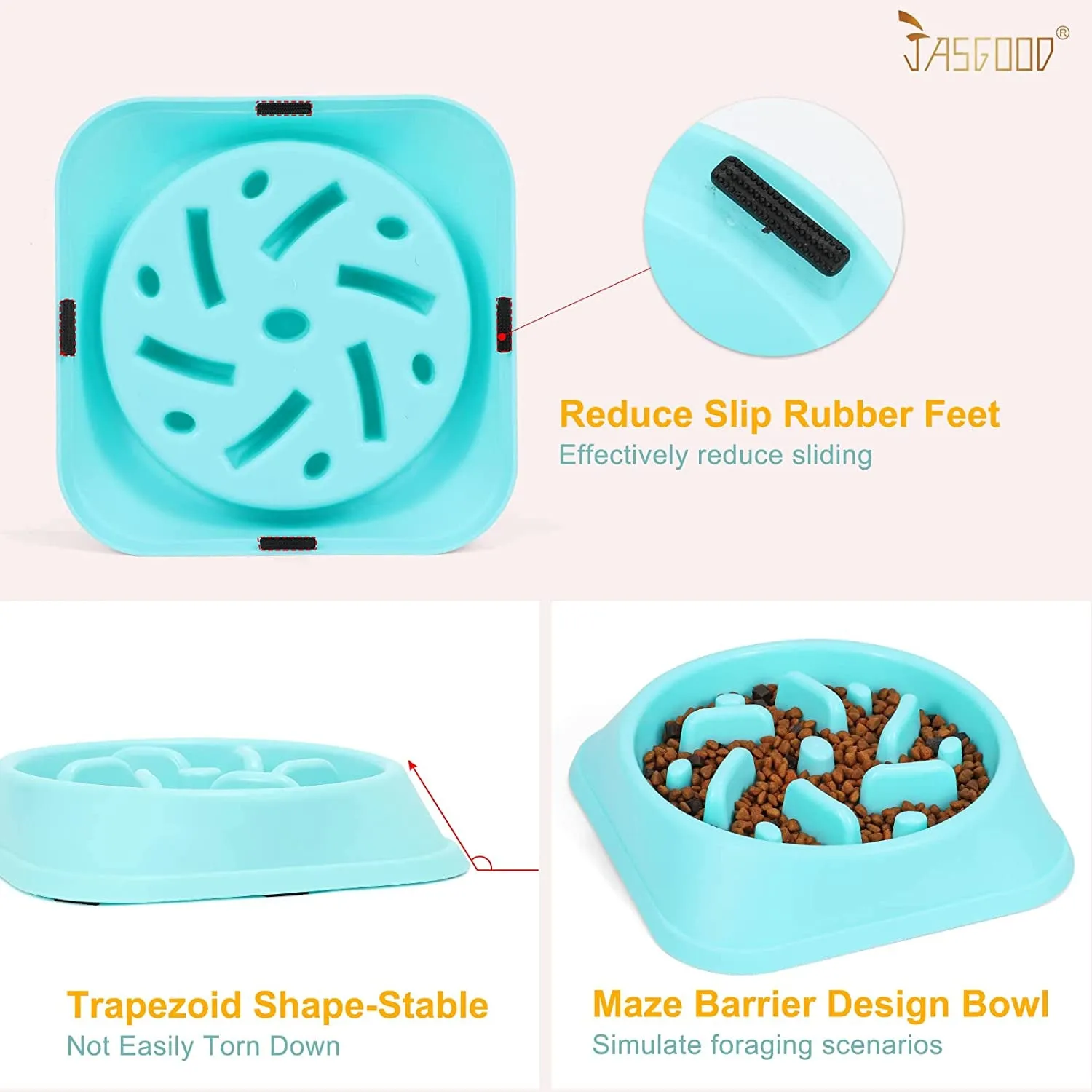 Dog Feeder Slow Eating Pet Bowl Eco-Friendly