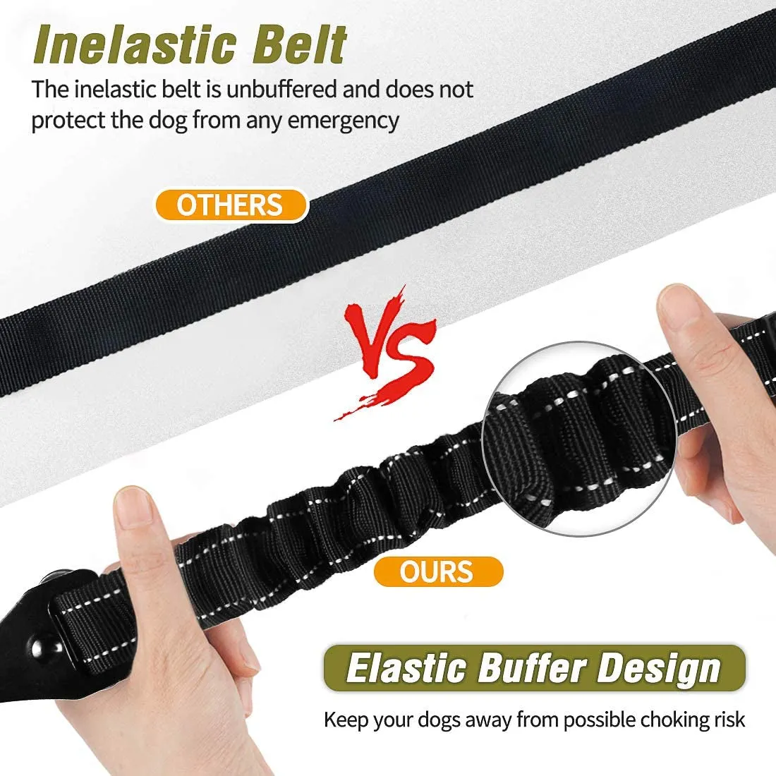 Dog Seat Belt,New 2-In-1 Multi-Functional