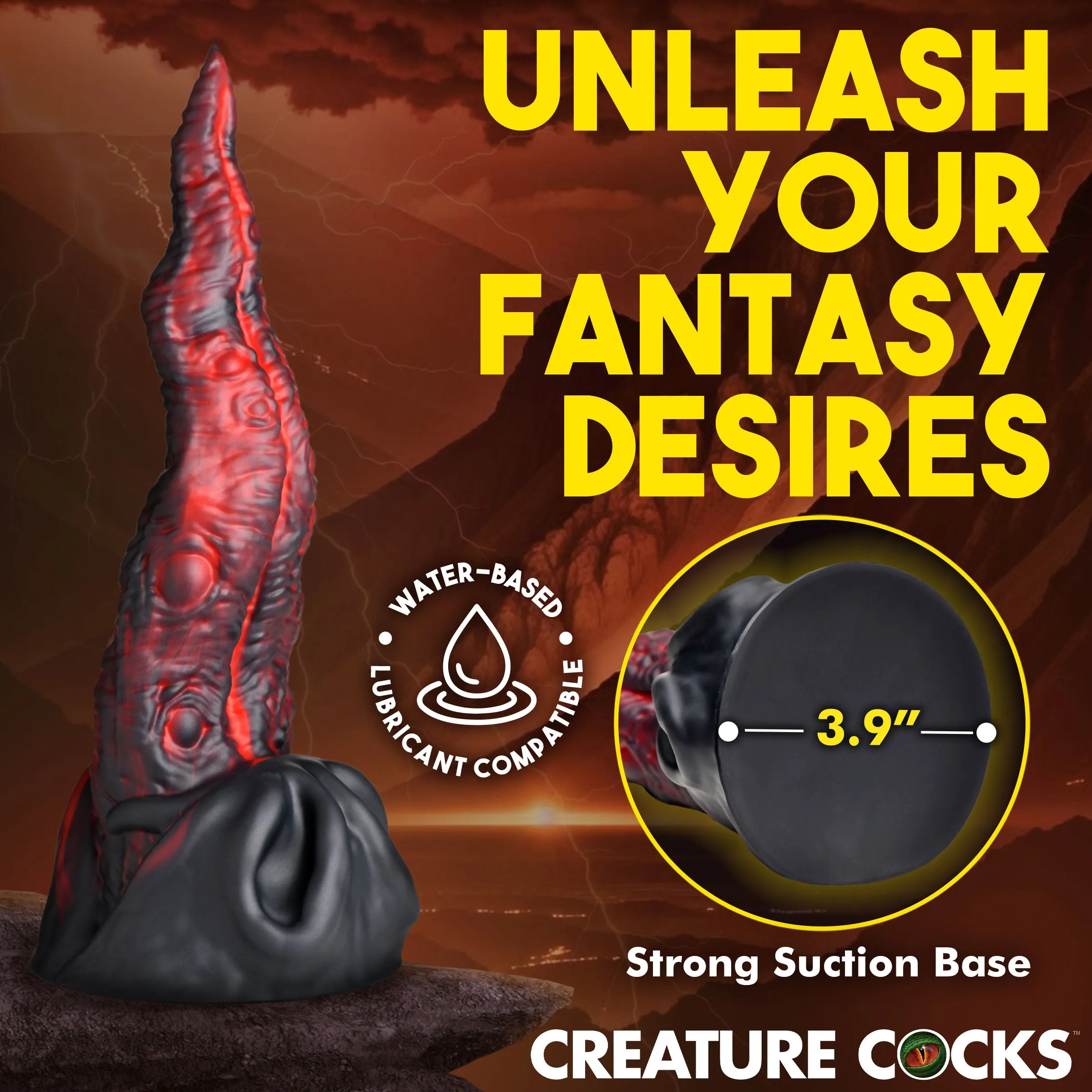 Dragon Tongue Silicone Dildo