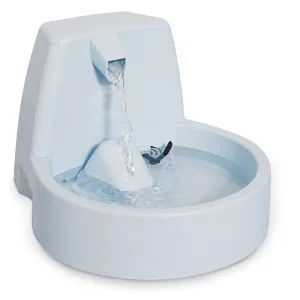 Drinkwell Pet Fountain for Cats or Dogs Water Bowl, White