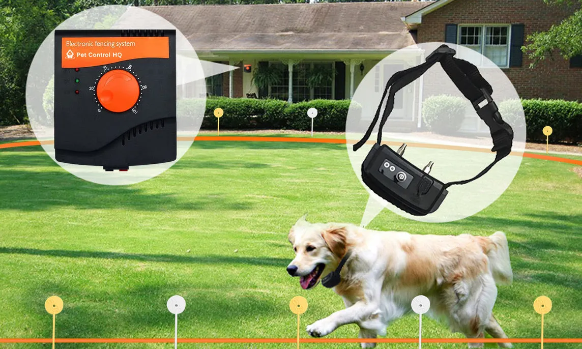 Electric Dog Fence Rechargeable up to 3 Shock Collar Options - Heavy Duty Wire