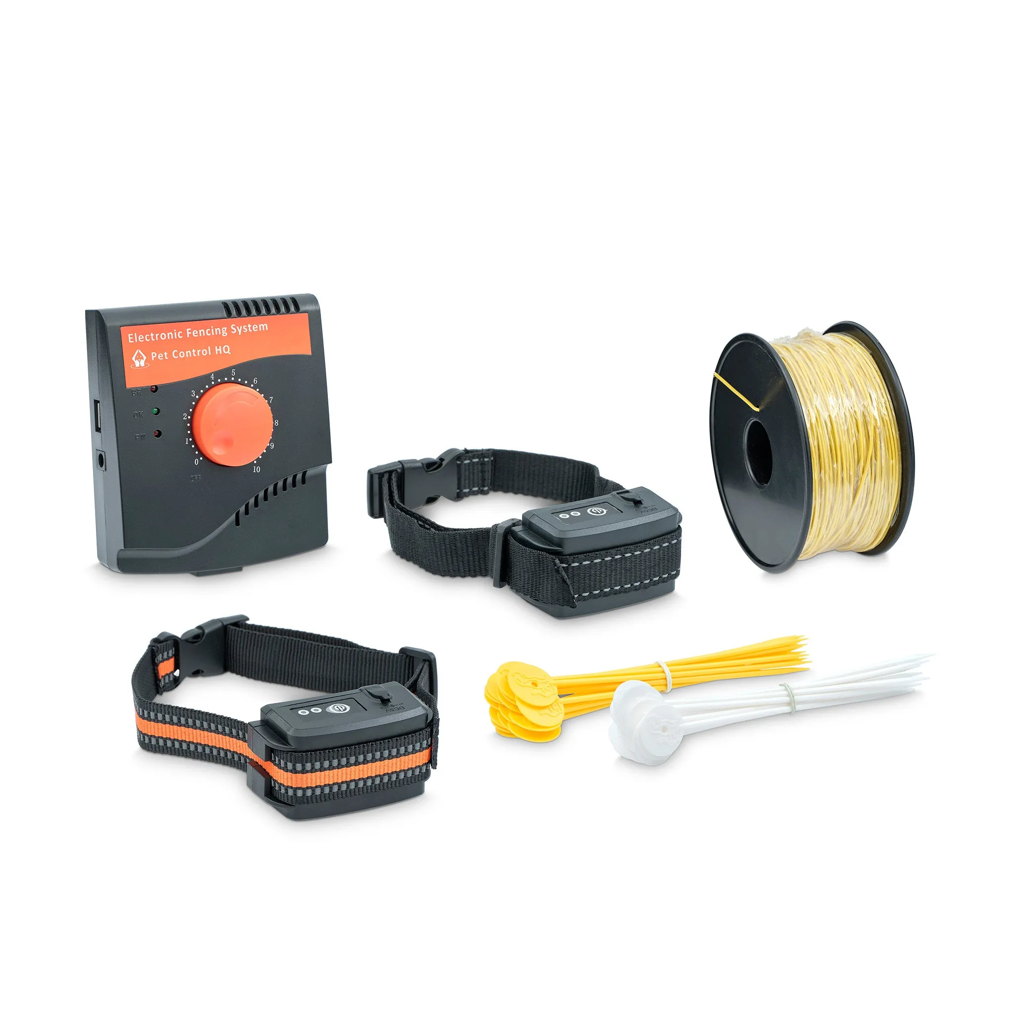 Electric Dog Fence Rechargeable up to 3 Shock Collar Options - Heavy Duty Wire