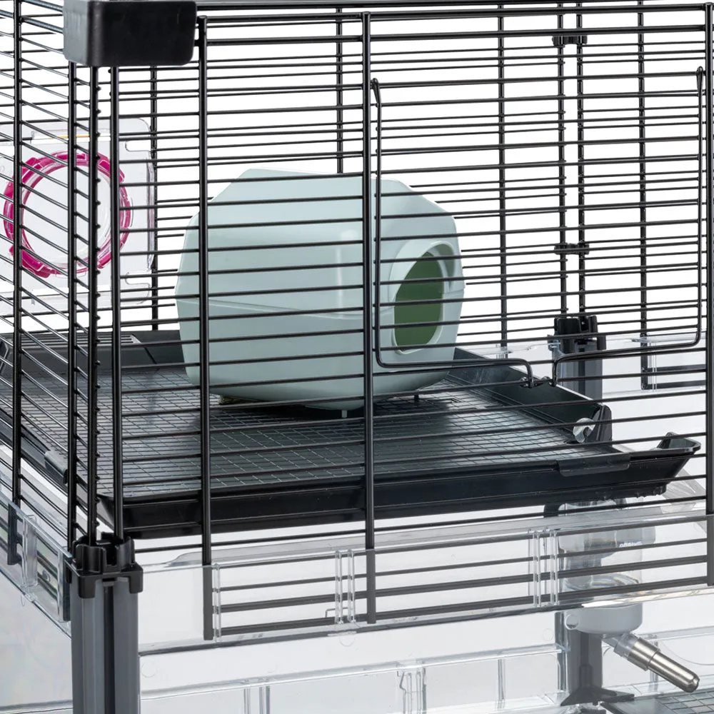 Ferplast Multipla Hamster Crystal Cage with Accessories