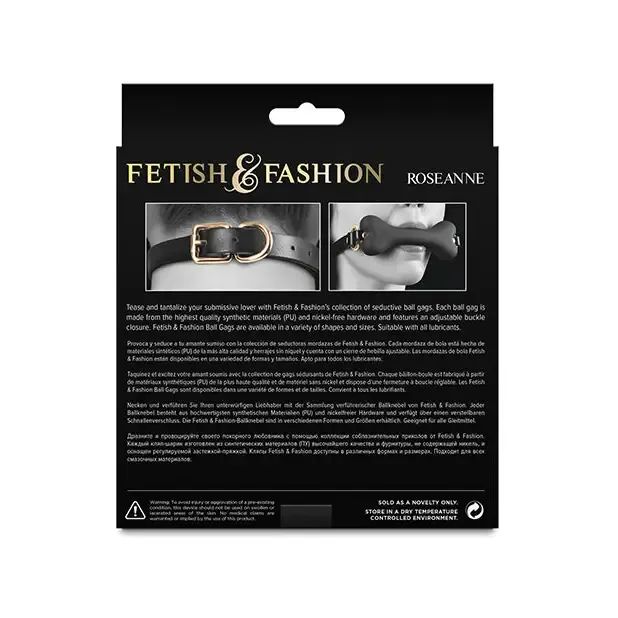 Fetish & Fashion Roseanne Ball Gag - Black