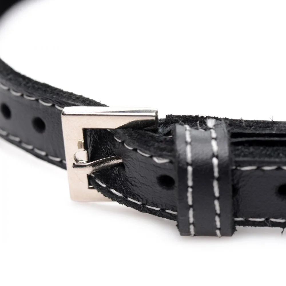 Fierce Vixen Leather Choker with Rhinestones