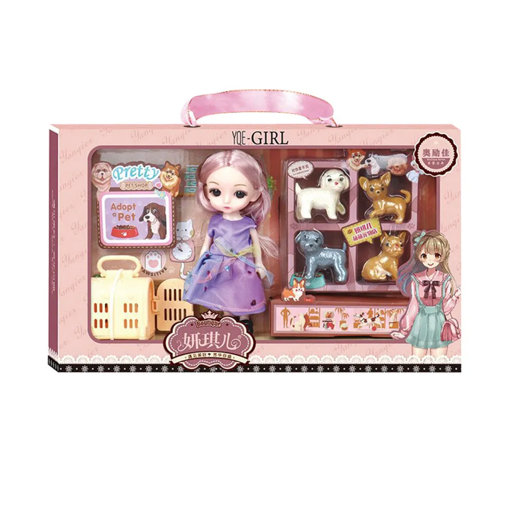 Girl Doll Toy Princess Gift Box Set, TO0042