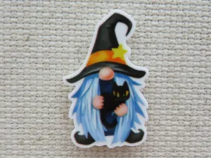 Halloween Gnome and Black Cat Needle Minder, Cover Minder, Magnet