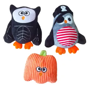 Happy Pet Halloween Dog Toys with Squeakers 3pcs