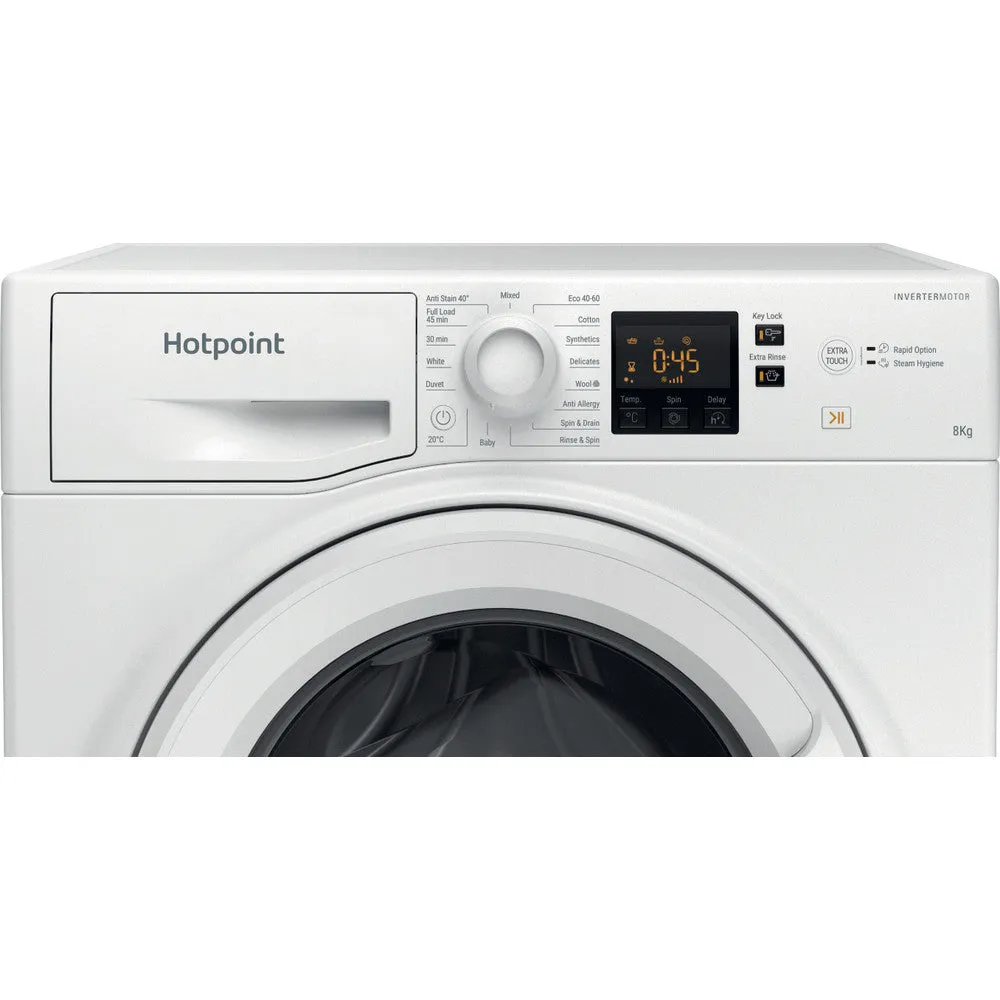 Hotpoint NSWF846WUK 8kg 1400 Spin Washing Machine White