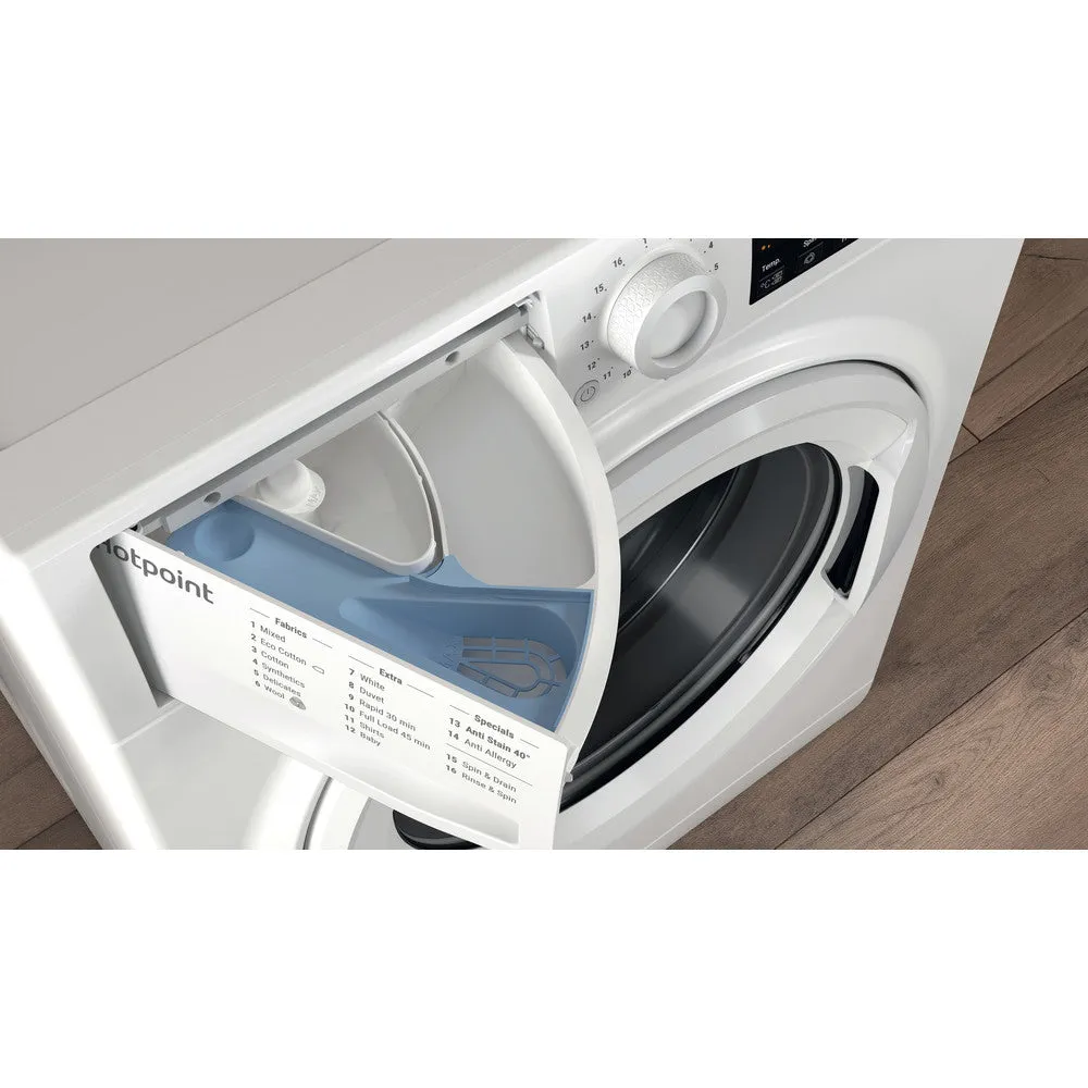 Hotpoint NSWF846WUK 8kg 1400 Spin Washing Machine White