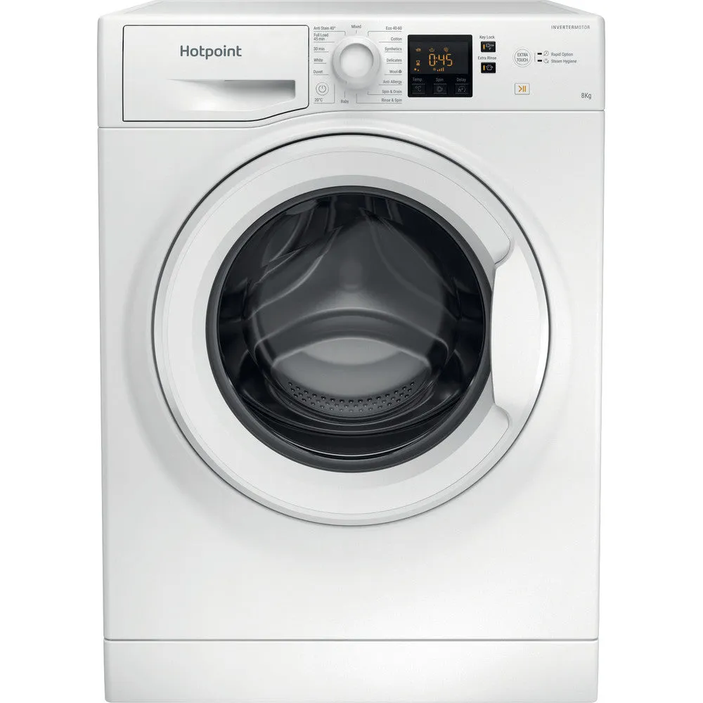 Hotpoint NSWF846WUK 8kg 1400 Spin Washing Machine White