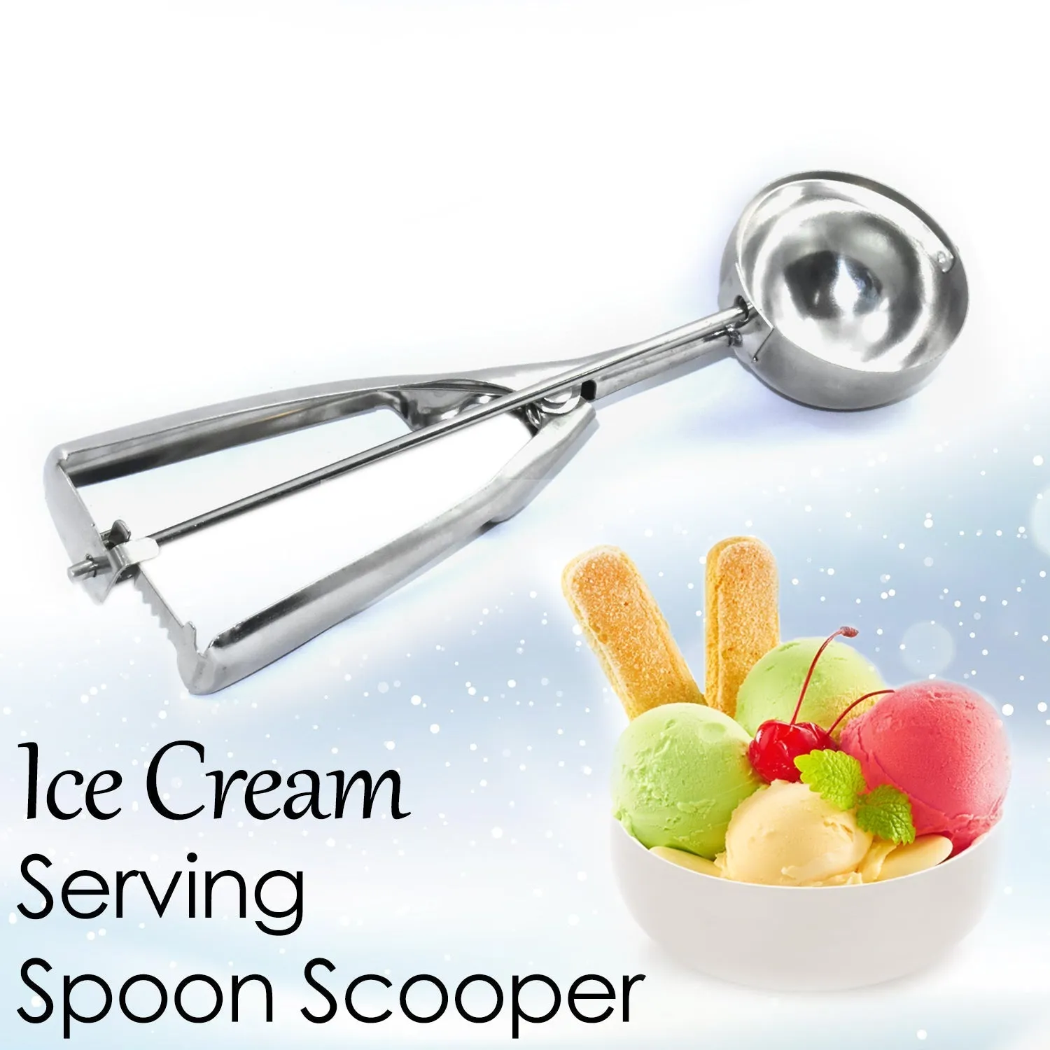 Ice Cream Serving Spoon Scooper (Stainless Steel)