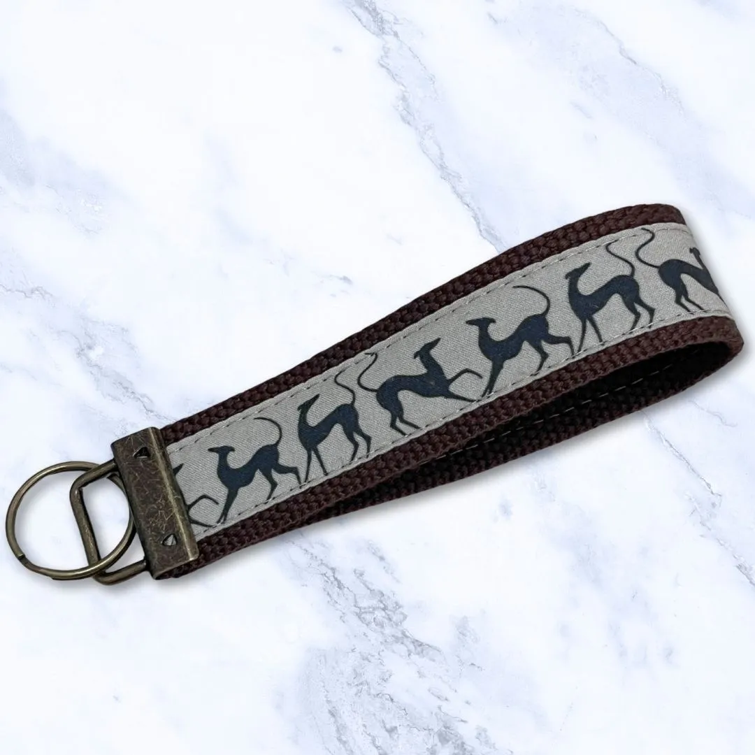 Key Leash Prancy Hounds Khaki