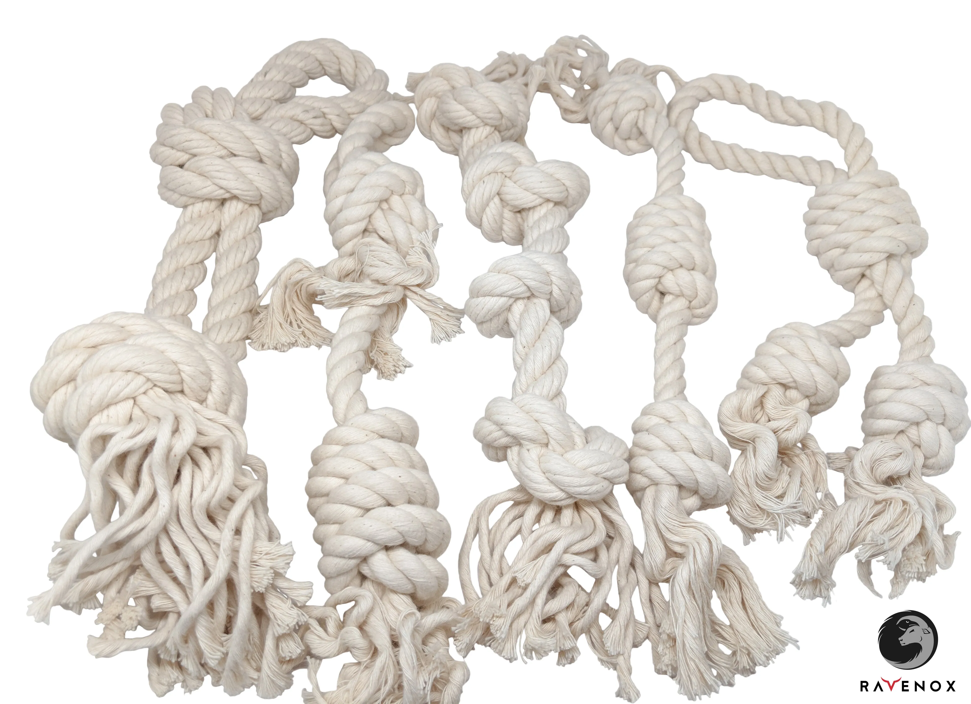 Knotted Cotton Rope Dog Chew Toys