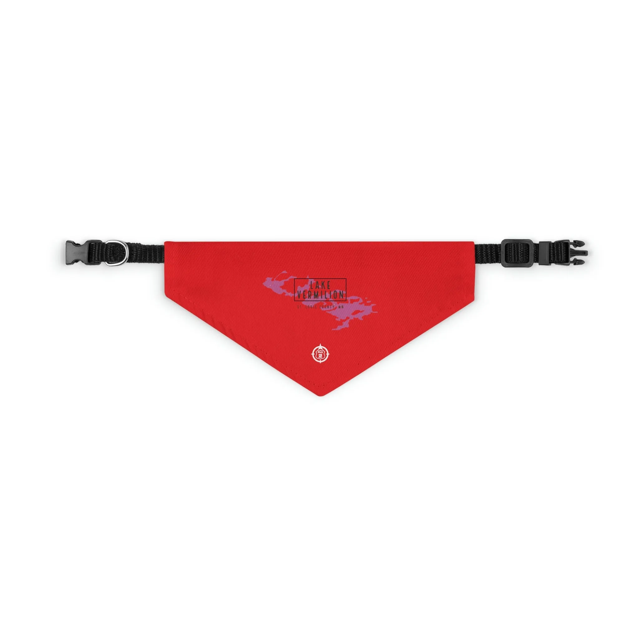 Lake Vermilion - MN - Pet Bandana Collar - Red