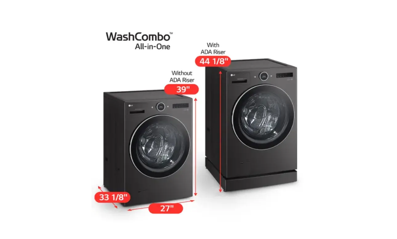 LG - 5.0 Cu. Ft. HE Smart Mega Capacity All-in-One Electric Washer/Dryer WashCombo with Steam and Ventless Inverter Heat Pump - Black Steel
Model:WM6998HBA / WM6998HVA