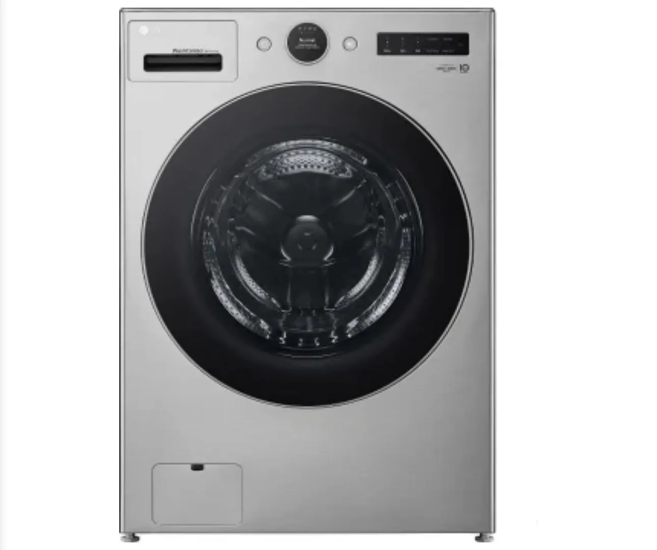 LG - 5.0 Cu. Ft. HE Smart Mega Capacity All-in-One Electric Washer/Dryer WashCombo with Steam and Ventless Inverter Heat Pump - Black Steel
Model:WM6998HBA / WM6998HVA