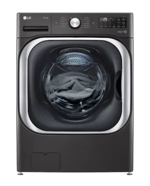 LG  TurboWash 5.2-cu ft High Efficiency Stackable Steam Cycle Front-Load Washer (Black Steel) ENERGY STAR WM8900HBA