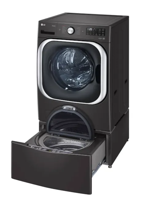 LG  TurboWash 5.2-cu ft High Efficiency Stackable Steam Cycle Front-Load Washer (Black Steel) ENERGY STAR WM8900HBA