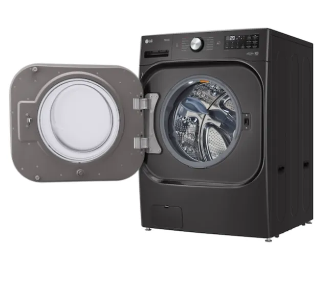 LG  TurboWash 5.2-cu ft High Efficiency Stackable Steam Cycle Front-Load Washer (Black Steel) ENERGY STAR WM8900HBA