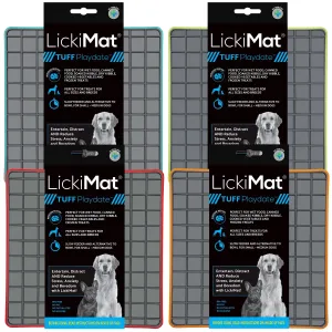 LickiMat Dog Lick Mats Slow Feeders Tuff Playdate 4 Colours