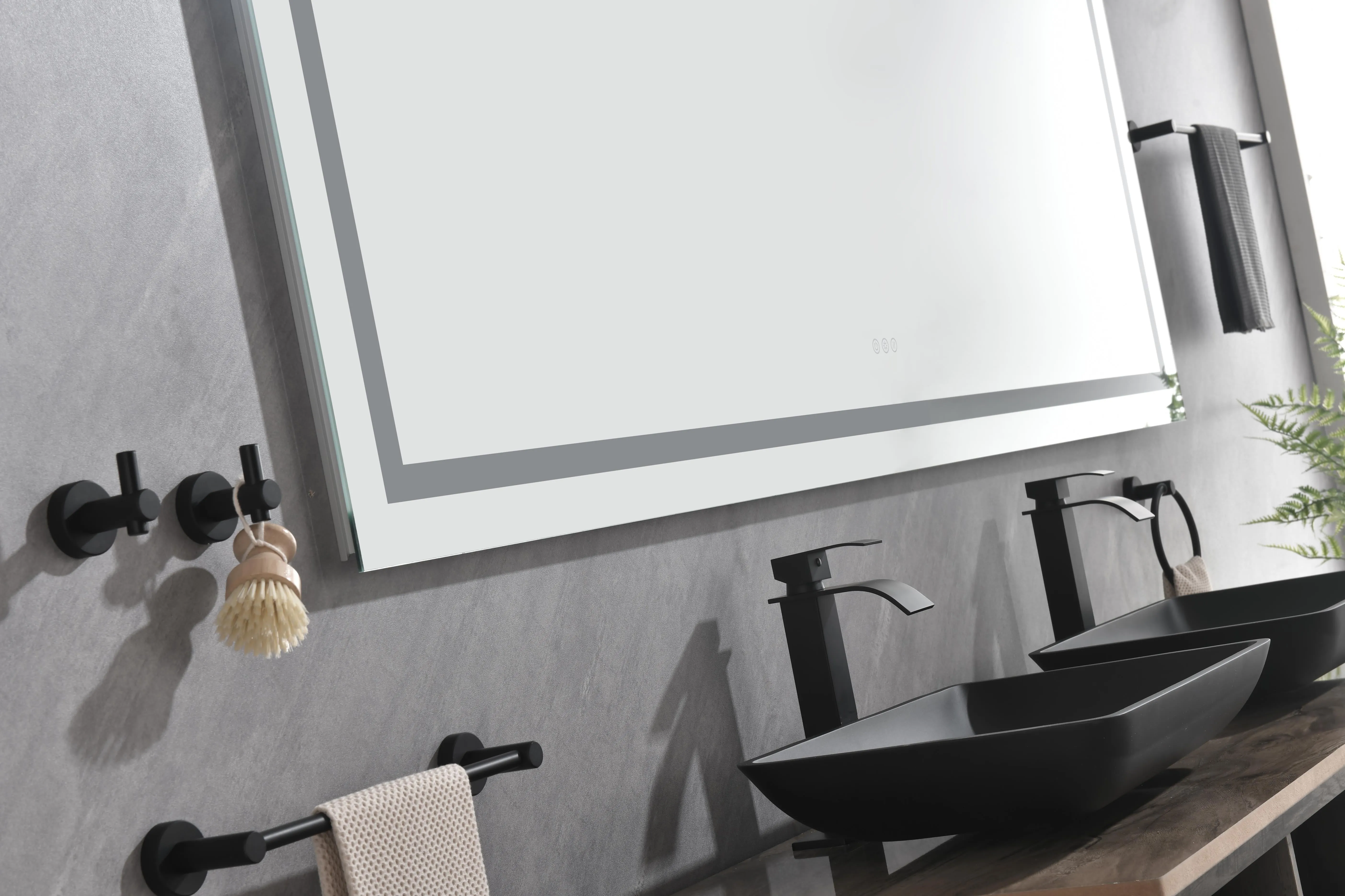 LTL needs to consult the warehouse address84*32 LED Lighted Bathroom Wall Mounted Mirror with High Lumen Anti-Fog Separately Control Dimmer Function