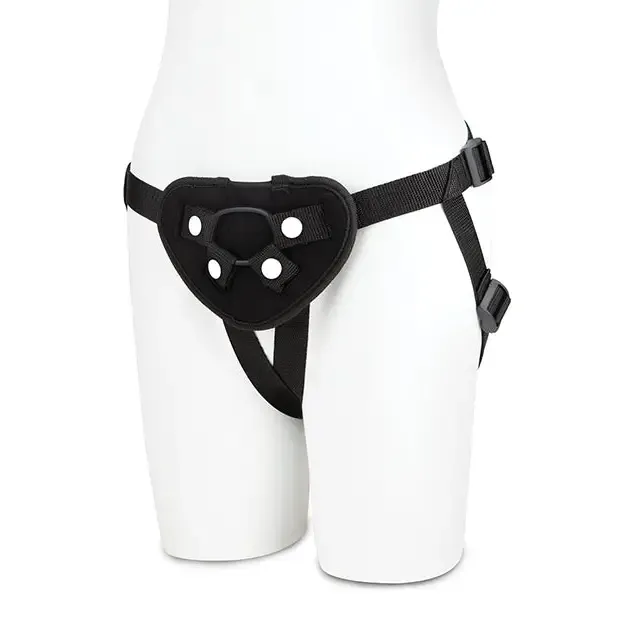 Lux Fetish Neoprene Strap-On Harness Black