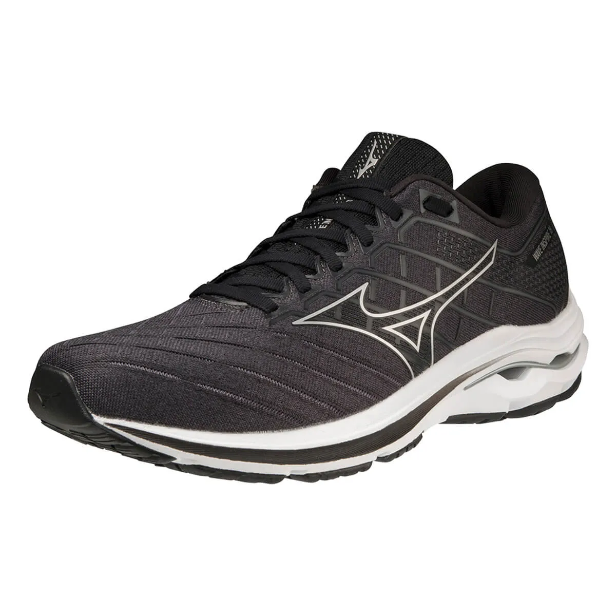 Mizuno Wave Inspire 18 Wide Mens | Black/silver/ebony