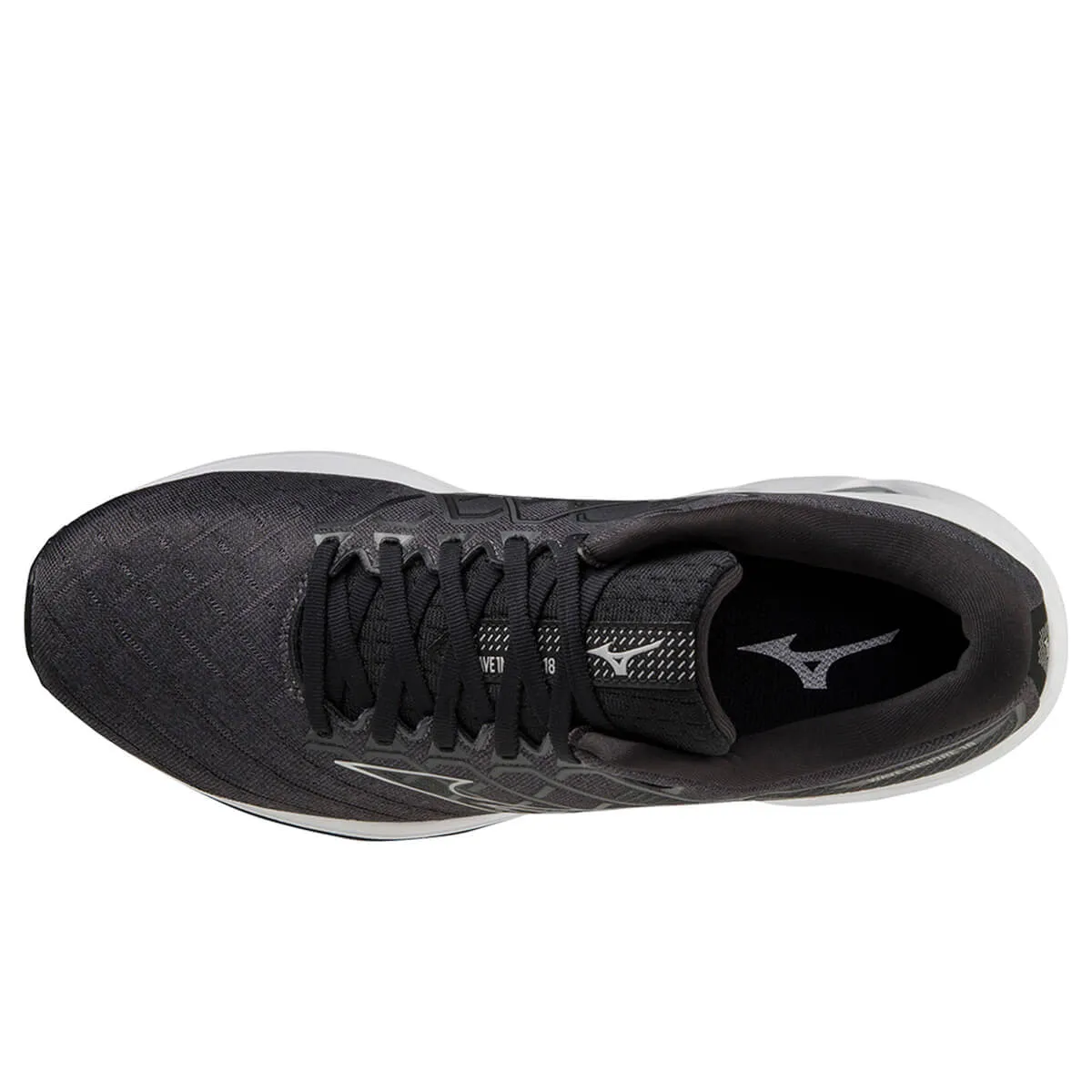 Mizuno Wave Inspire 18 Wide Mens | Black/silver/ebony