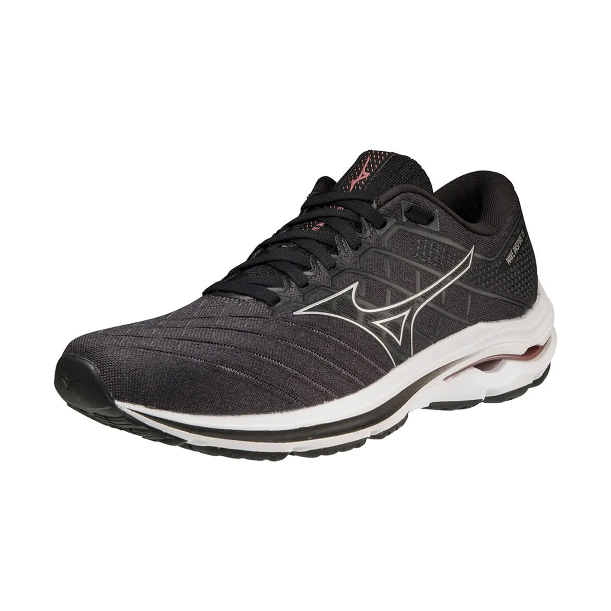 Mizuno Wave Inspire 18 Wide Womens | Black/silver/ebony