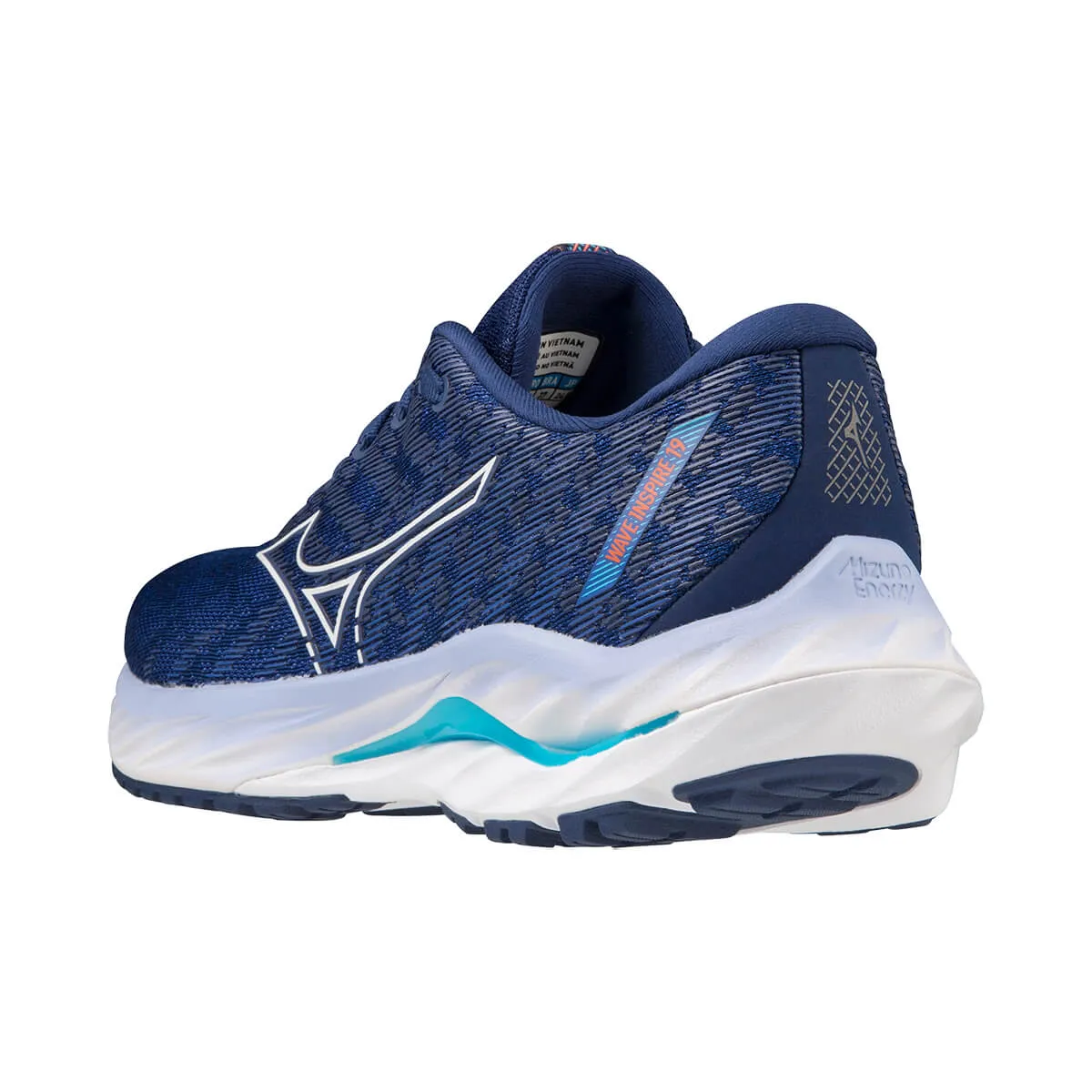 Mizuno Wave Inspire 19 Womens | Bdepth/white/aquarius