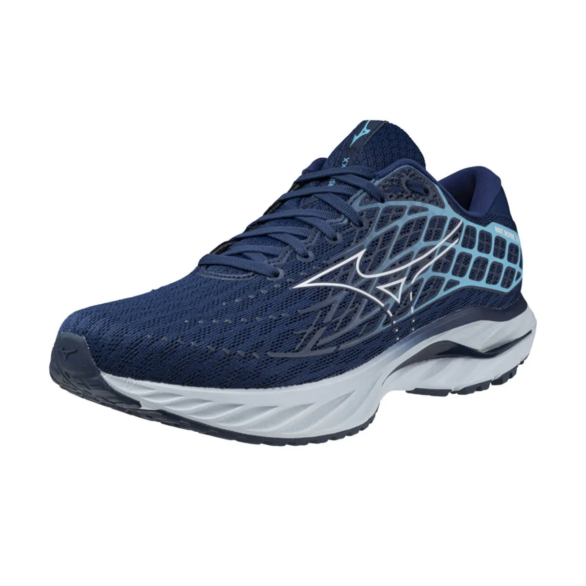 Mizuno Wave Inspire 20 Mens | Estate Blue/white/river Blue